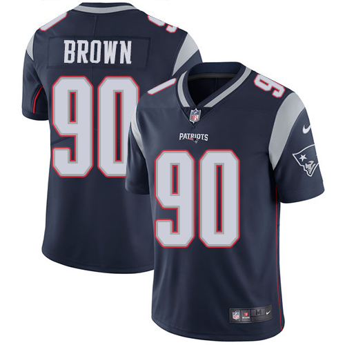 Nike Patriots #90 Malcom Brown Navy Blue Team Color Men's Stitched NFL Vapor Untouchable Limited Jersey